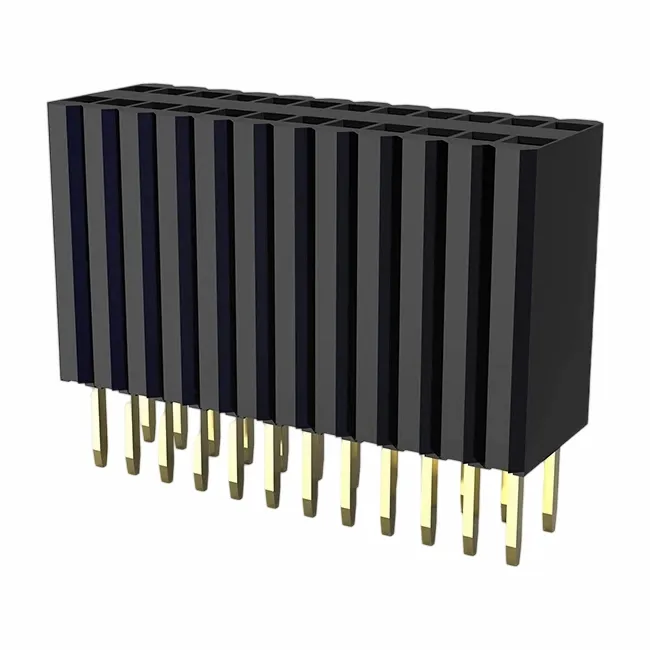 1.27x2.54mm header زن تک ردیف