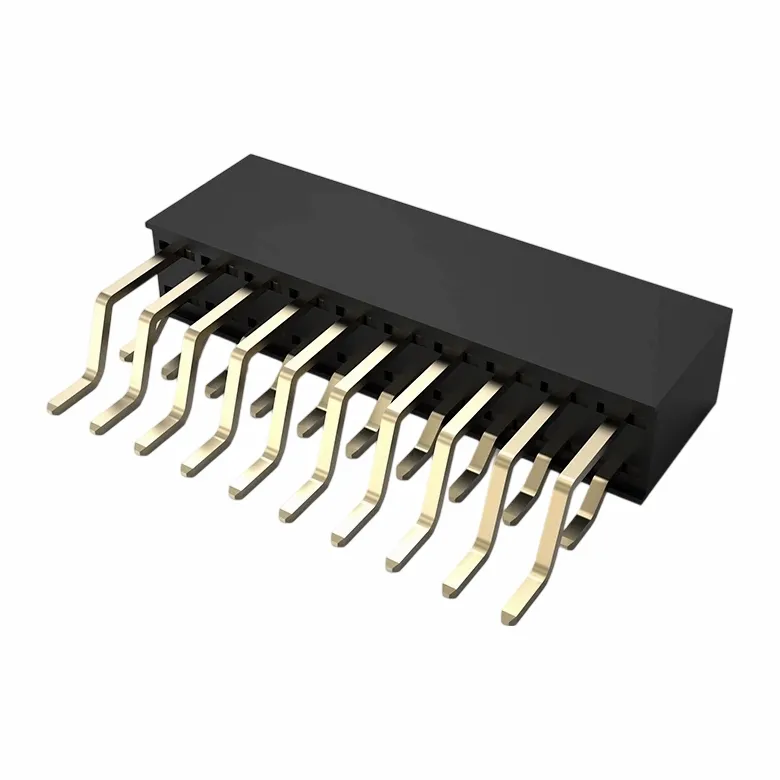 هدر زن 2.0 میلی متری زاویه دو ردیف راست SMT H6.35mm