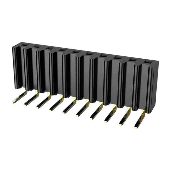 هدر زن 2.54 میلی متری تک ردیف یک ردیف راست شیب تو